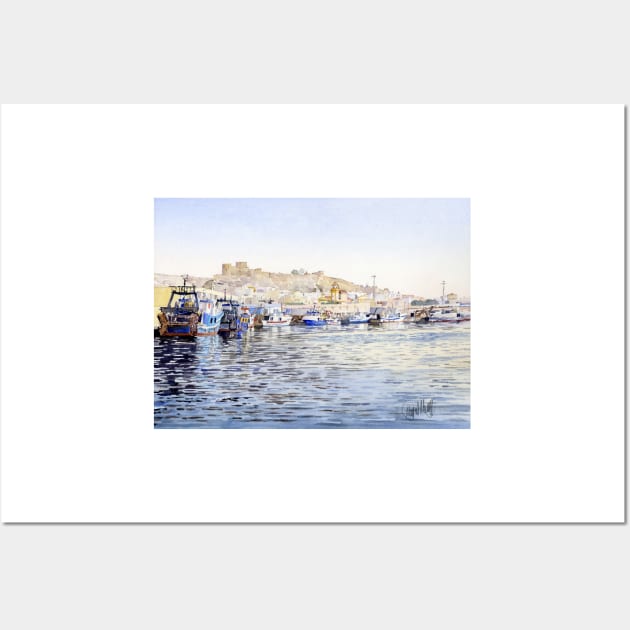 The fishing port of Almeria, Spain Wall Art by margaretmerry